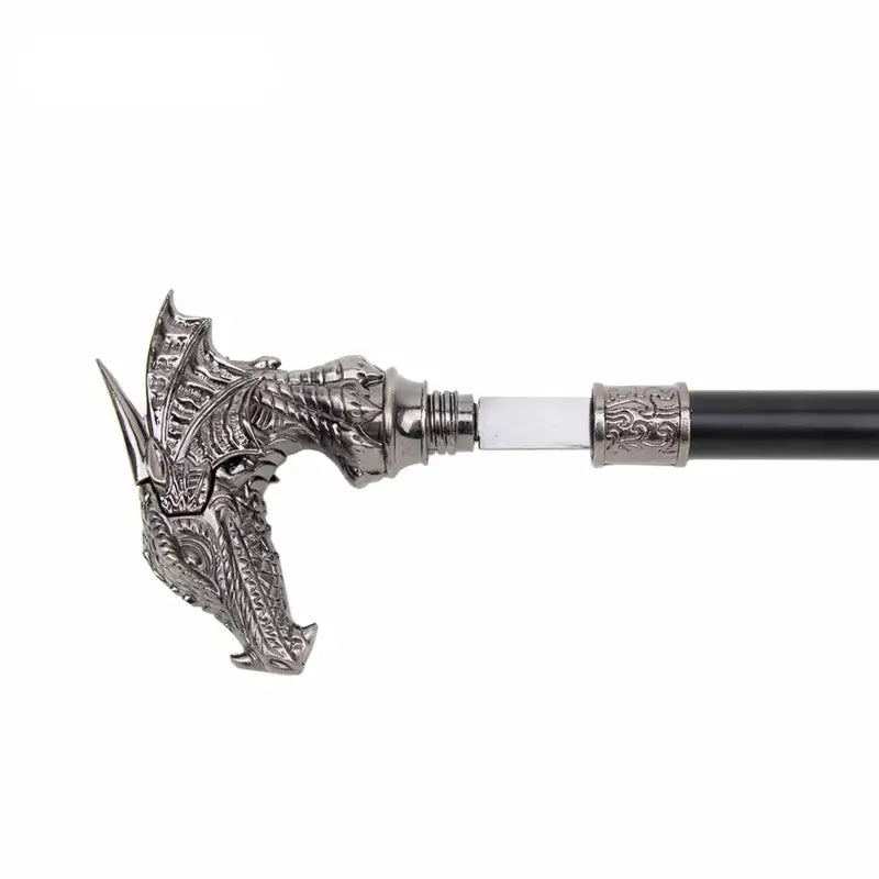 Canne Tête de Dragon Médiévale Fantastique